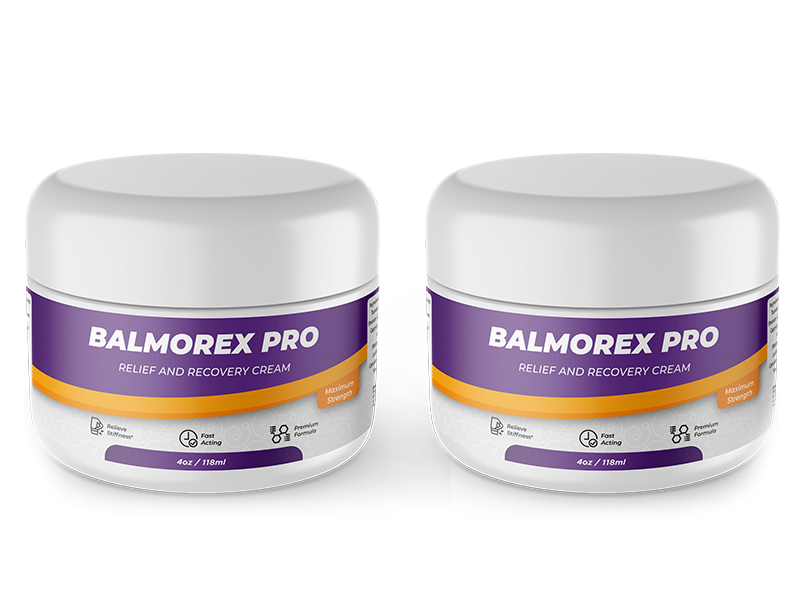 Two jars of Balmorex Pro Relief and Recovery Cream